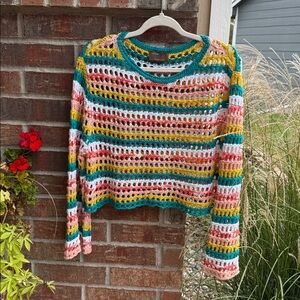 Kerisma Ladies S/M Multicolor Crochet 🧶 Top